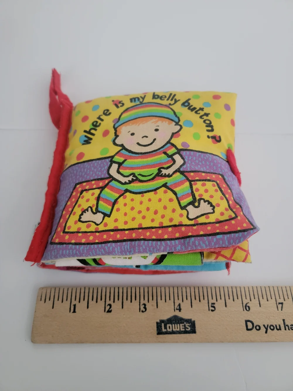 Jellycat Colorful Baby Cloth Book - 'Where is My Belly Button?'